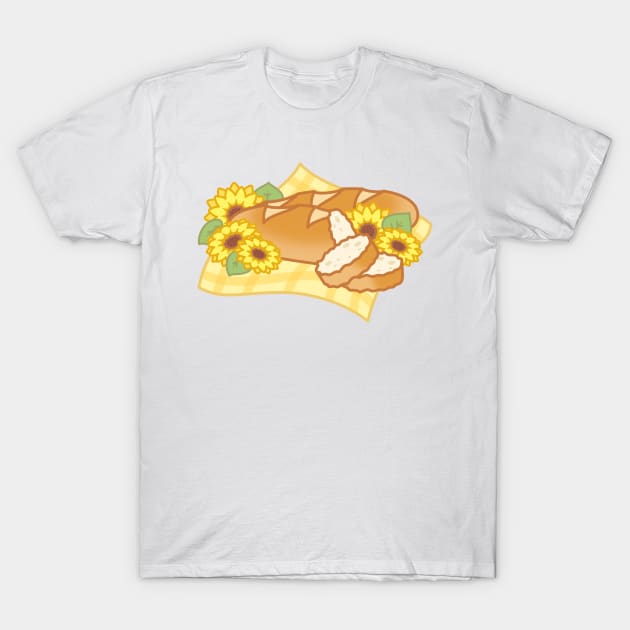 Sunflower Baguette Breads for Picnic T-Shirt by cSprinkleArt